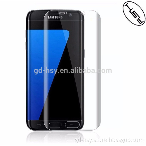 HUYSHE hot selling TPU film screen tempered glass for samsung galaxy S7 edge screen protector